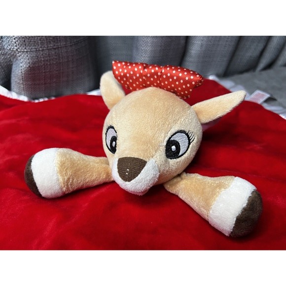 Rudolph the Red Nosed Reindeer First Christmas Plush Security Blanket Lovey 14” - Picture 2 of 8